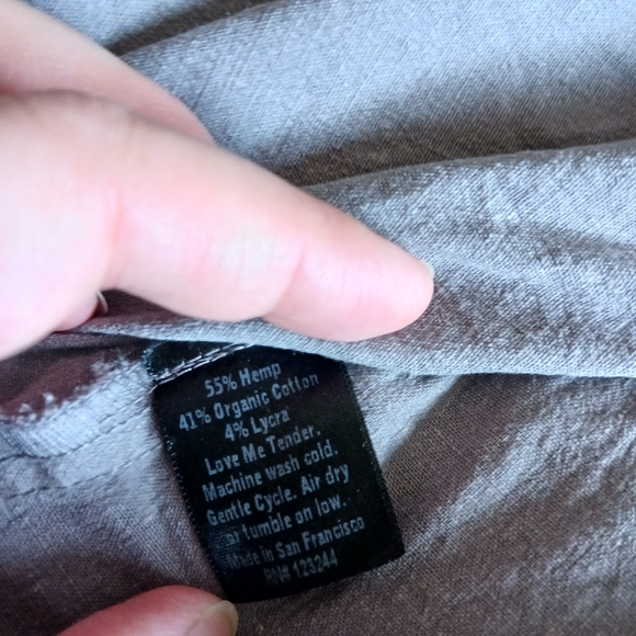 Grey Hemp Dress by She-Bible - Picture 4 of 4